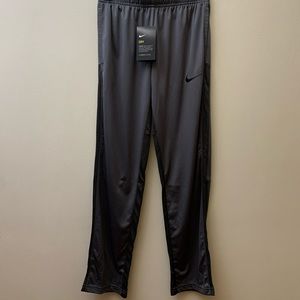 NWT - Nike Boys Dri-Fit Training Pants - Gray - Black Detailing on Sides - Large